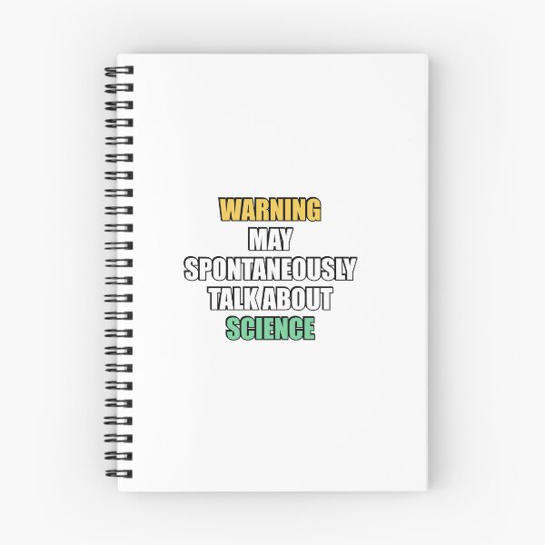Item preview, Warning May spontaneously talk about Science designed and sold by Inspirationmotivation.