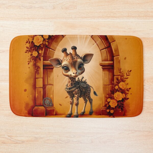 Item preview, Baby giraffe in steampunk-cartoon style designed and sold by nicky2342.