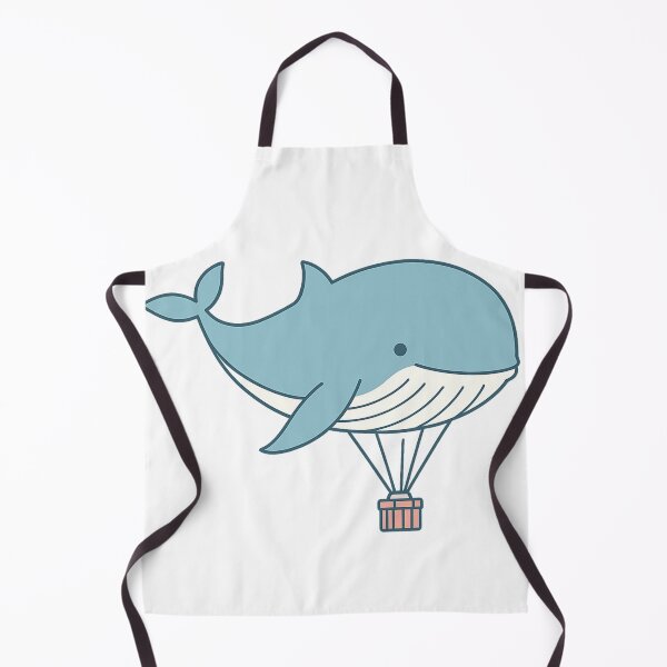 Item preview, Flying Whale Hot Air Balloon – Whimsical Cartoon Art designed and sold by haitrieuic96.