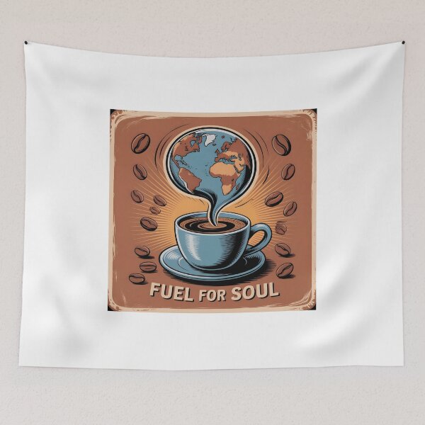 Item preview, Fuel For Soul - Retro Turkish Coffee Poster designed and sold by SababaShop.