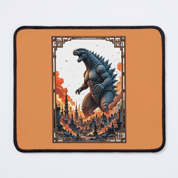 Item preview, Infernal Kaiju Beast Unleashed Upon Crumbling Tokyo City designed and sold by BorgSpareParts.