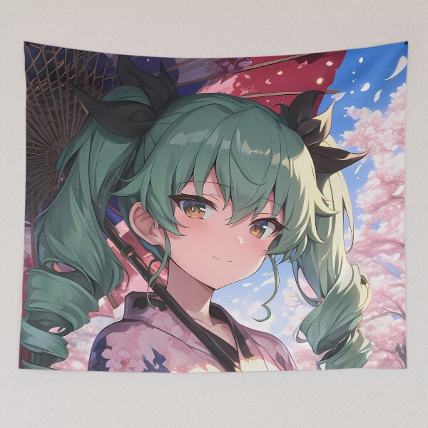 Item preview, Anchovy Darjeeling Girls und Panzer Anime Kimono Cherry Blossom Dream designed and sold by juniorcastros.