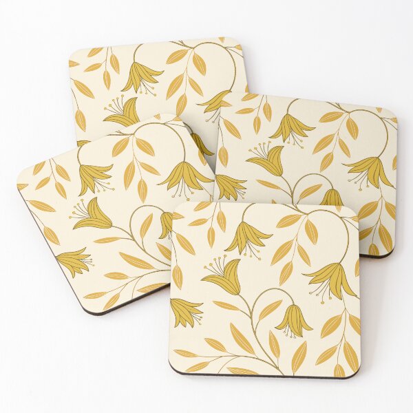 Item preview, tulip flower yellow seamless pattern designed and sold by trengeee.