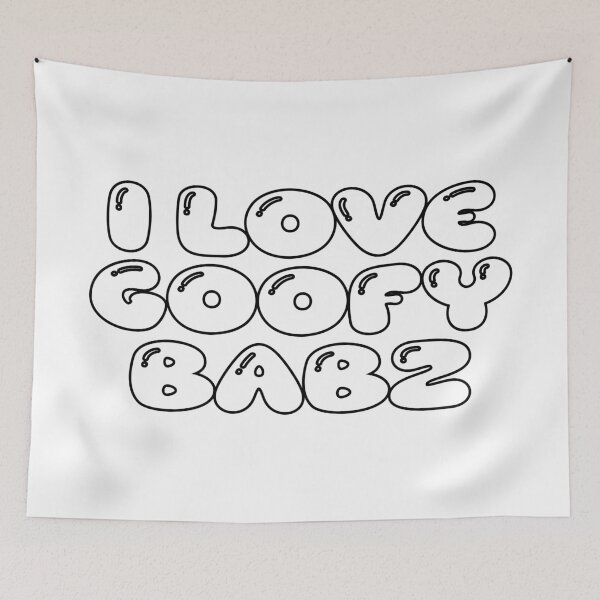 Item preview, i love goofy babz (white) designed and sold by Aesthetic Crew.