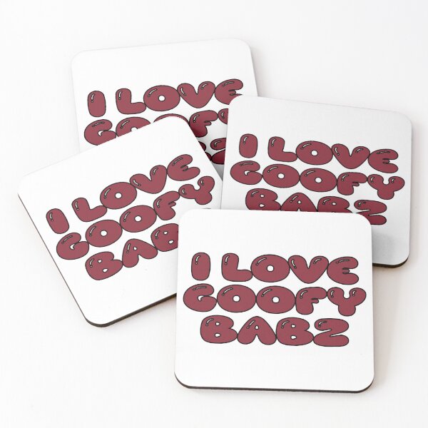 Item preview, i love goofy babz (dark red) designed and sold by Aesthetic Crew.
