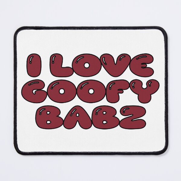 Item preview, i love goofy babz (dark red) designed and sold by Aesthetic Crew.