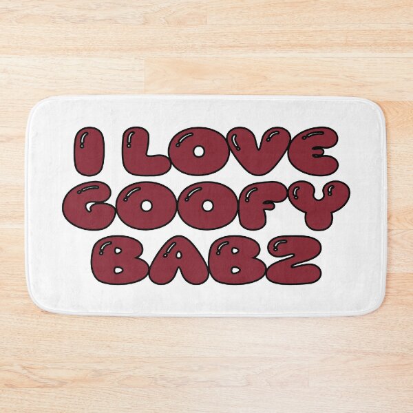 Item preview, i love goofy babz (dark red) designed and sold by Aesthetic Crew.