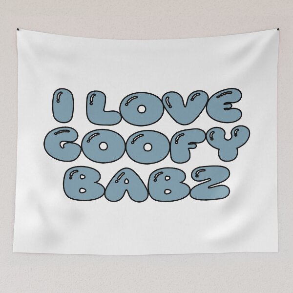 Item preview, i love goofy babz (blue gray) designed and sold by Aesthetic Crew.