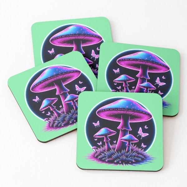 Item preview, Neon Fairy Mushrooms designed and sold by Fab-Haven.