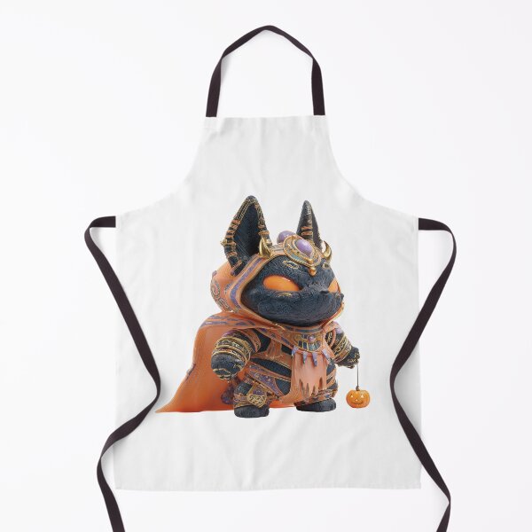 Item preview, Anubis Chibi – Cute Egyptian God of Death Holding Pumpkin | Mythical Kawaii Illustration designed and sold by GoldenChiArt.