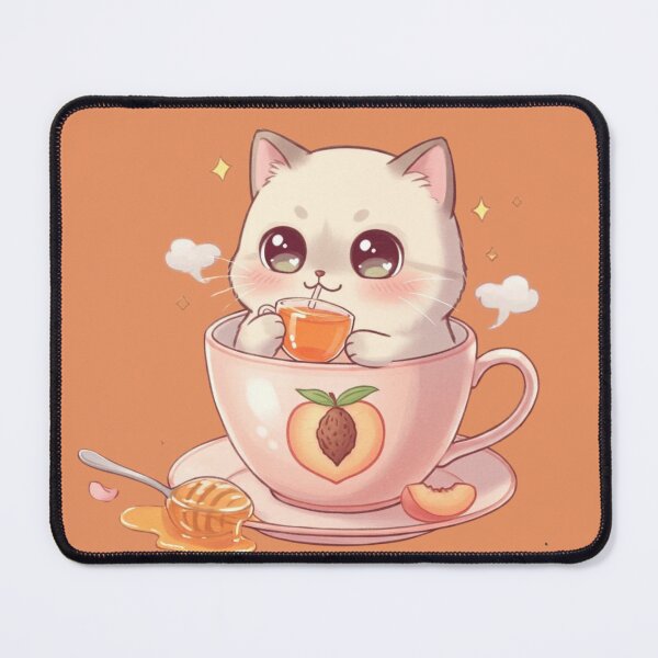 Item preview, chibi cat drinking juice classic sticker designed and sold by anandsiva2703.