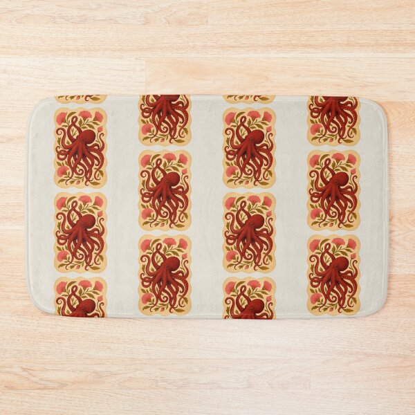 Item preview, Crimson Chinoiserie Octopus designed and sold by Piralez.