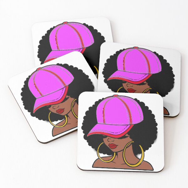 Item preview, Stylish Woman in Pink Cap designed and sold by Regal-Elegances.