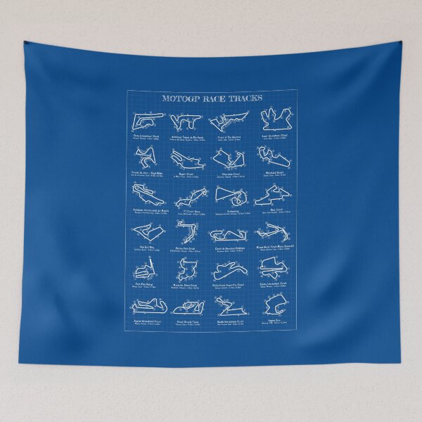 Item preview, MotoGP Race Tracks   Vertical (Blueprint) designed and sold by BGALAXY.