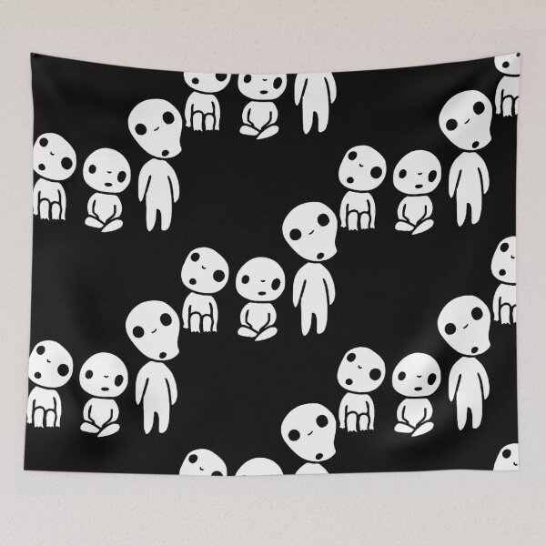 Item preview, Whimsical Kodama Forest Spirits | Cute Tree Spirit Outline designed and sold by TodHunt.