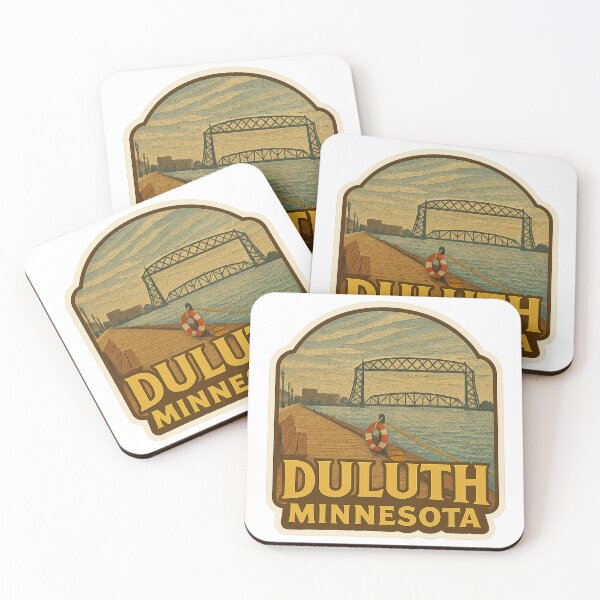 Item preview, Aerial Lift Bridge & Canal Park - Duluth, Minnesota designed and sold by gorff.