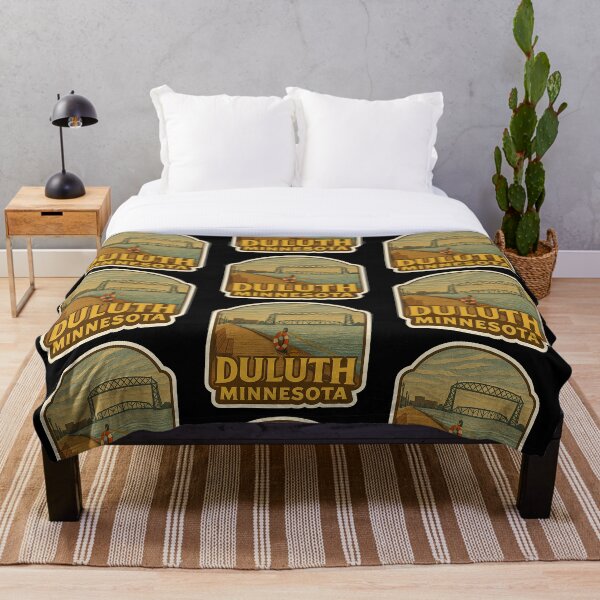 Item preview, Aerial Lift Bridge & Canal Park - Duluth, Minnesota designed and sold by gorff.