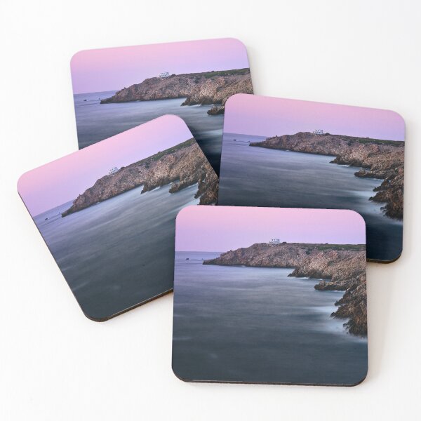 Item preview, Pastel Sunset over Rocky Coast – Menorca, Spain designed and sold by RastislavS.