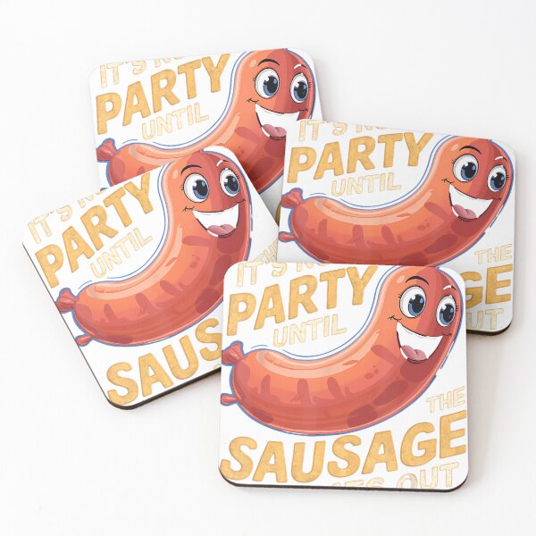 Item preview, Funny Sausage Party Humor BBQ Gift Idea designed and sold by shem233.