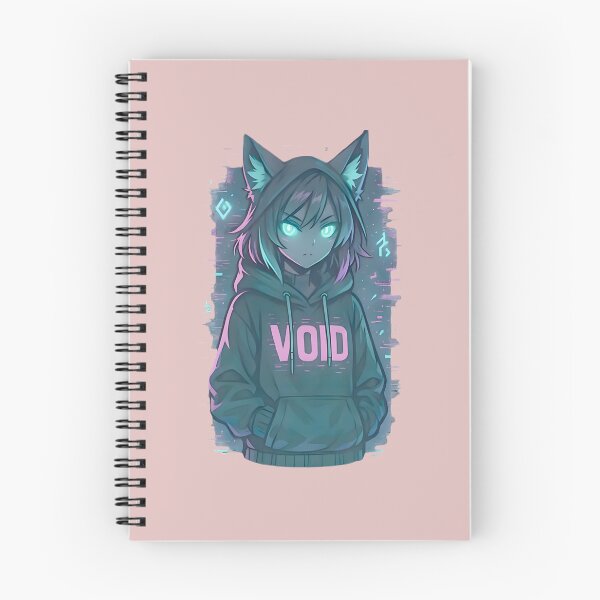 Item preview, Cyberpunk Catgirl Void - Neon Aesthetic Nekomimi Design designed and sold by TodHunt.
