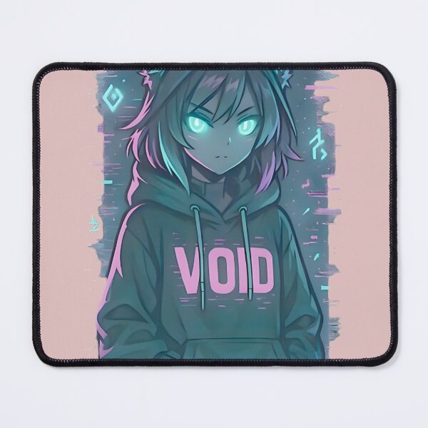Item preview, Cyberpunk Catgirl Void - Neon Aesthetic Nekomimi Design designed and sold by TodHunt.