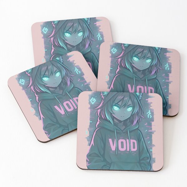 Item preview, Cyberpunk Catgirl Void - Neon Aesthetic Nekomimi Design designed and sold by TodHunt.
