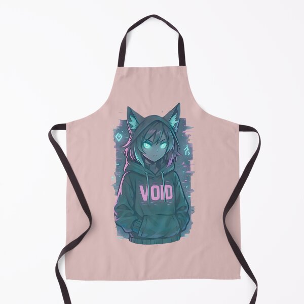 Item preview, Cyberpunk Catgirl Void - Neon Aesthetic Nekomimi Design designed and sold by TodHunt.