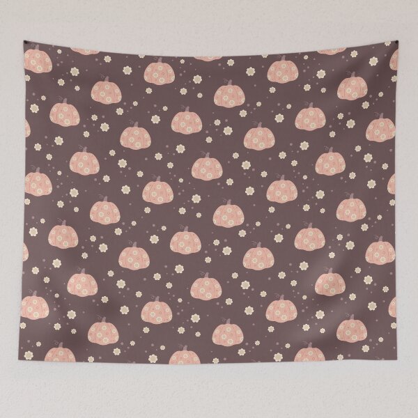 Item preview,  Autumn Pattern with Floral Pumpkin and Flowers designed and sold by Julza Art.