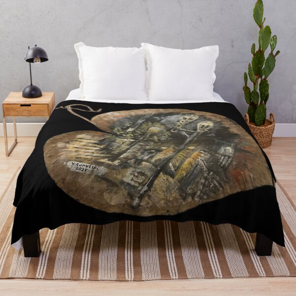 Item preview, Mysterious Night City-Acrylic on Real Tree Leaf designed and sold by Julia's Print Studio .