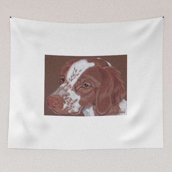 Item preview, Brittany Spaniel Vignette designed and sold by Anita Putman.