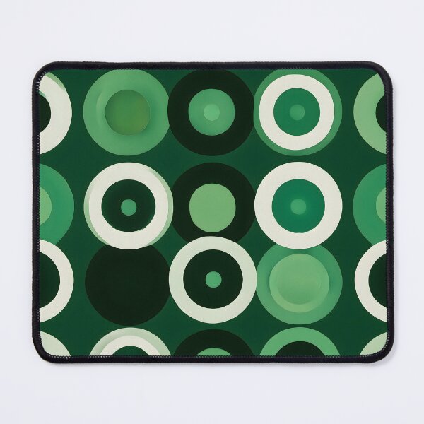 Item preview, Op Art Green – 70s Geometric Retro Design 1 designed and sold by Velvetcosmonova.