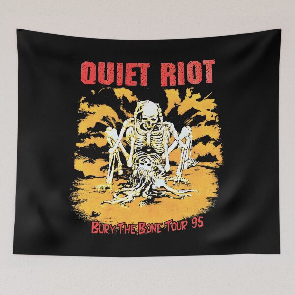 Item preview, Quiet Riot bury the bone tour T-shirt black Short sleeve All Sizes designed and sold by Thorntonz1.