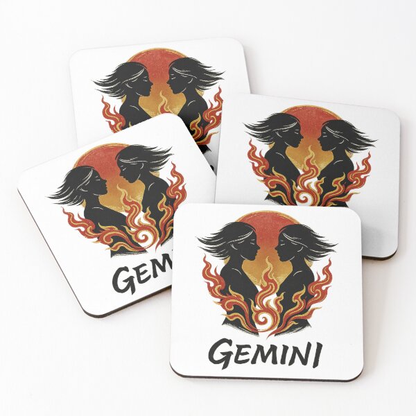 Item preview, Gemini – Twin Spirits Zodiac Sign designed and sold by Siamcatshop.
