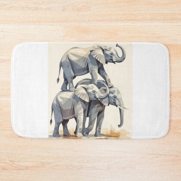 Item preview, Three Watercolor Elephants designed and sold by ArtQueen777.