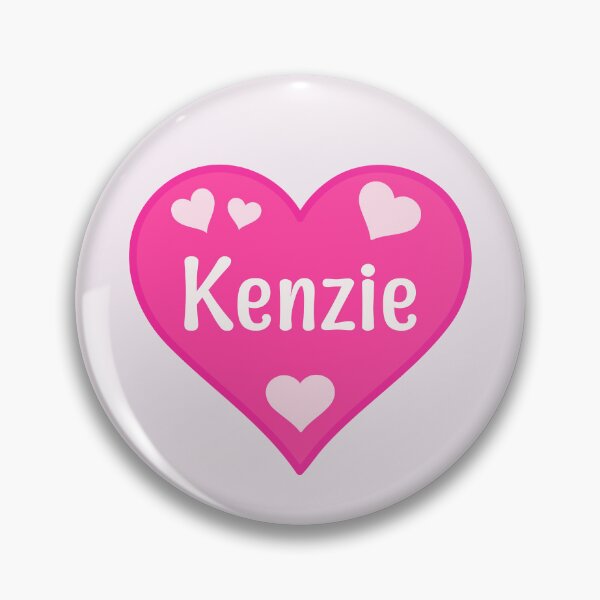Artikelvorschau, Kenzie Name Rosa Herz entworfen und verkauft von Jeallan Designs.