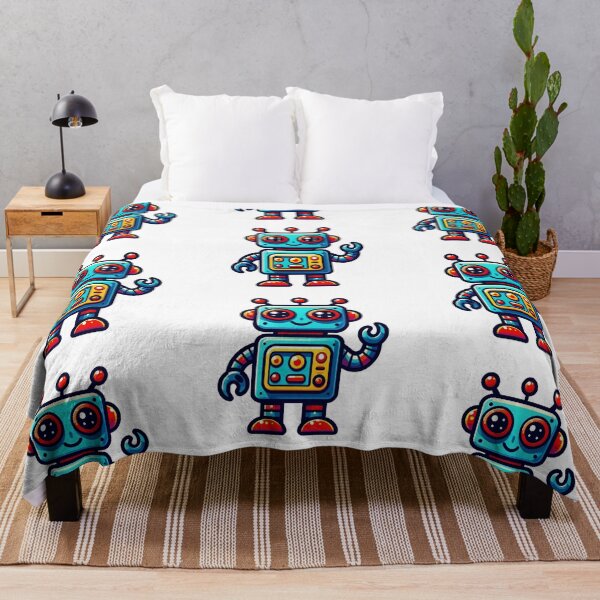 Item preview, Adorable Robot in Kawaii Style: Decorative Design with a Toy for Kids and Families designed and sold by DibuHumor.