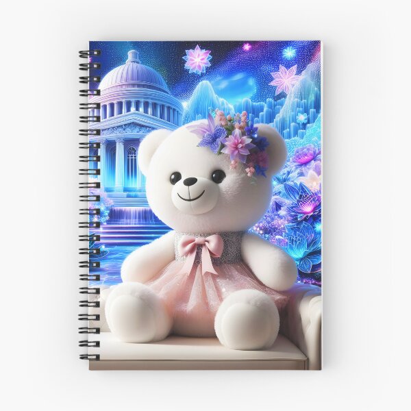 Item preview, White Plush Bear in Crystal Palace Dreamscape designed and sold by EmeraldeaArt.