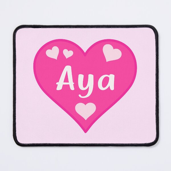 Item preview, Aya Name Pink Heart designed and sold by Jeallan Designs.