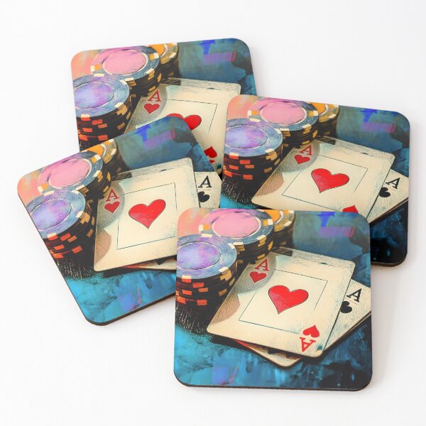 Item preview, Double Down on Color - A Vibrant Abstract Celebration of Poker Chips Cards and High-Stakes Energy designed and sold by OlfactoART Studio.