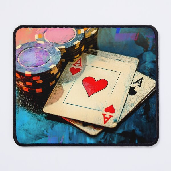 Item preview, Double Down on Color - A Vibrant Abstract Celebration of Poker Chips Cards and High-Stakes Energy designed and sold by OlfactoART Studio.