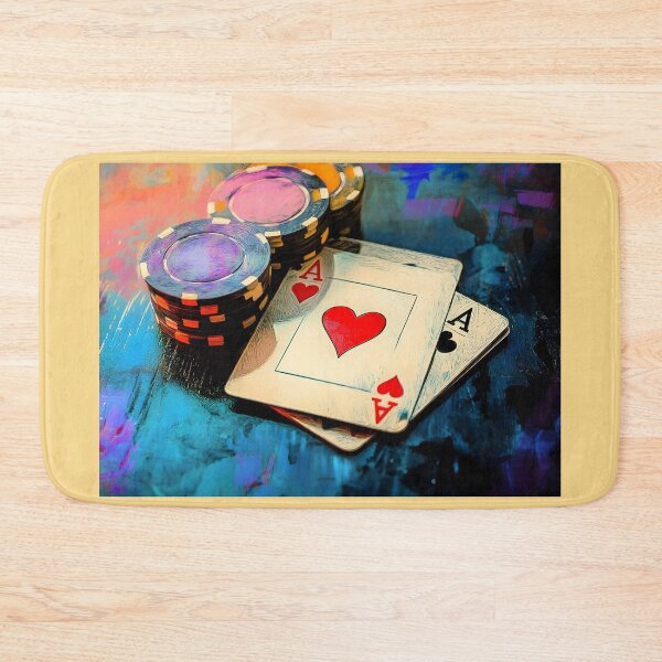 Item preview, Double Down on Color - A Vibrant Abstract Celebration of Poker Chips Cards and High-Stakes Energy designed and sold by OlfactoART Studio.