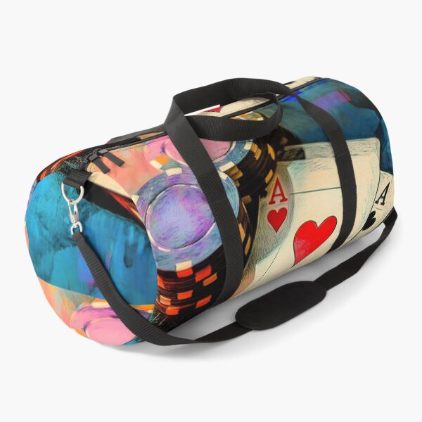 Item preview, Double Down on Color - A Vibrant Abstract Celebration of Poker Chips Cards and High-Stakes Energy designed and sold by OlfactoART Studio.