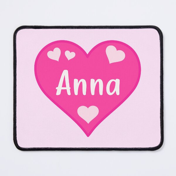 Item preview, Anna Name Pink Heart  designed and sold by Jeallan Designs.