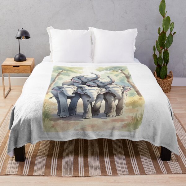 Item preview, Watercolor Elephants designed and sold by ArtQueen777.