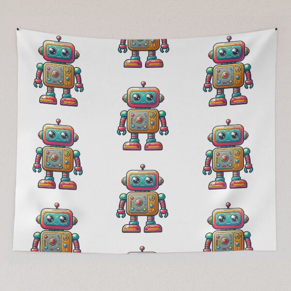Item preview, Fun and Friendly Robot Toy Design for Home Decor designed and sold by DibuHumor.