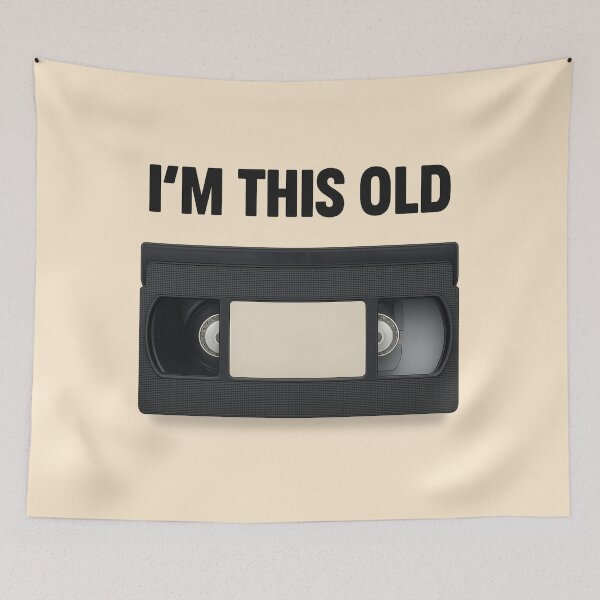 Item preview, I’m This Old VHS Tape Retro Design designed and sold by Nuvijo.