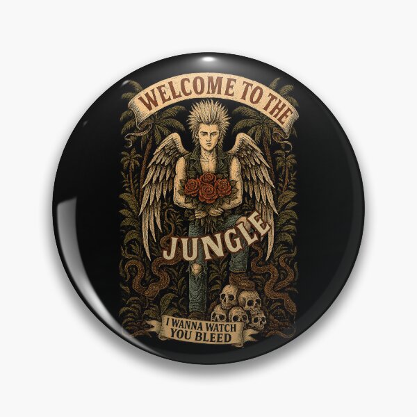 Item preview, Welcome to the Jungle – Guns N’ Roses Rock Angel Tee designed and sold by Overthinkers Anonymous.