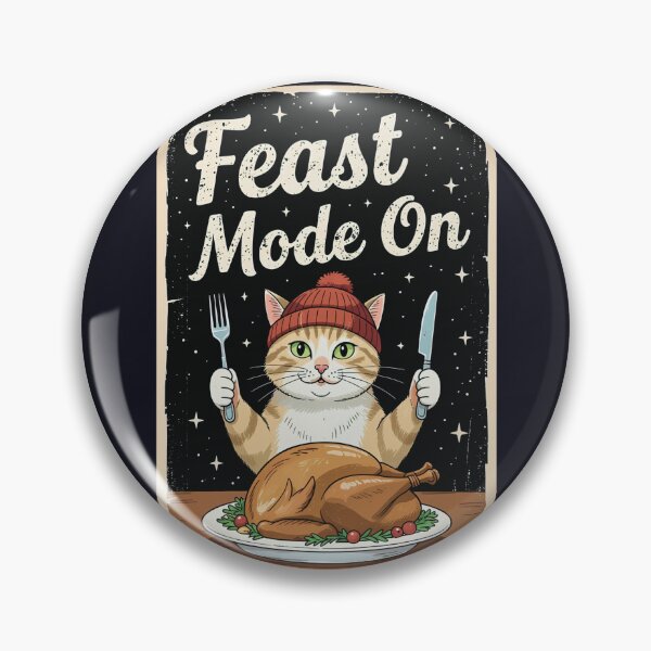 Item preview, Thanksgiving Cat Girl Feast Mode On designed and sold by CreepyCornerArt.