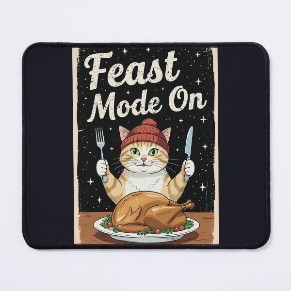 Item preview, Thanksgiving Cat Girl Feast Mode On designed and sold by CreepyCornerArt.