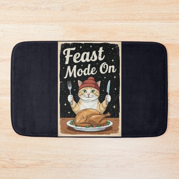 Item preview, Thanksgiving Cat Girl Feast Mode On designed and sold by CreepyCornerArt.